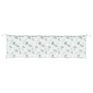 Poduška na zahradní lavici vzor listů 180x50x7 cm látka oxford - obrázek 4