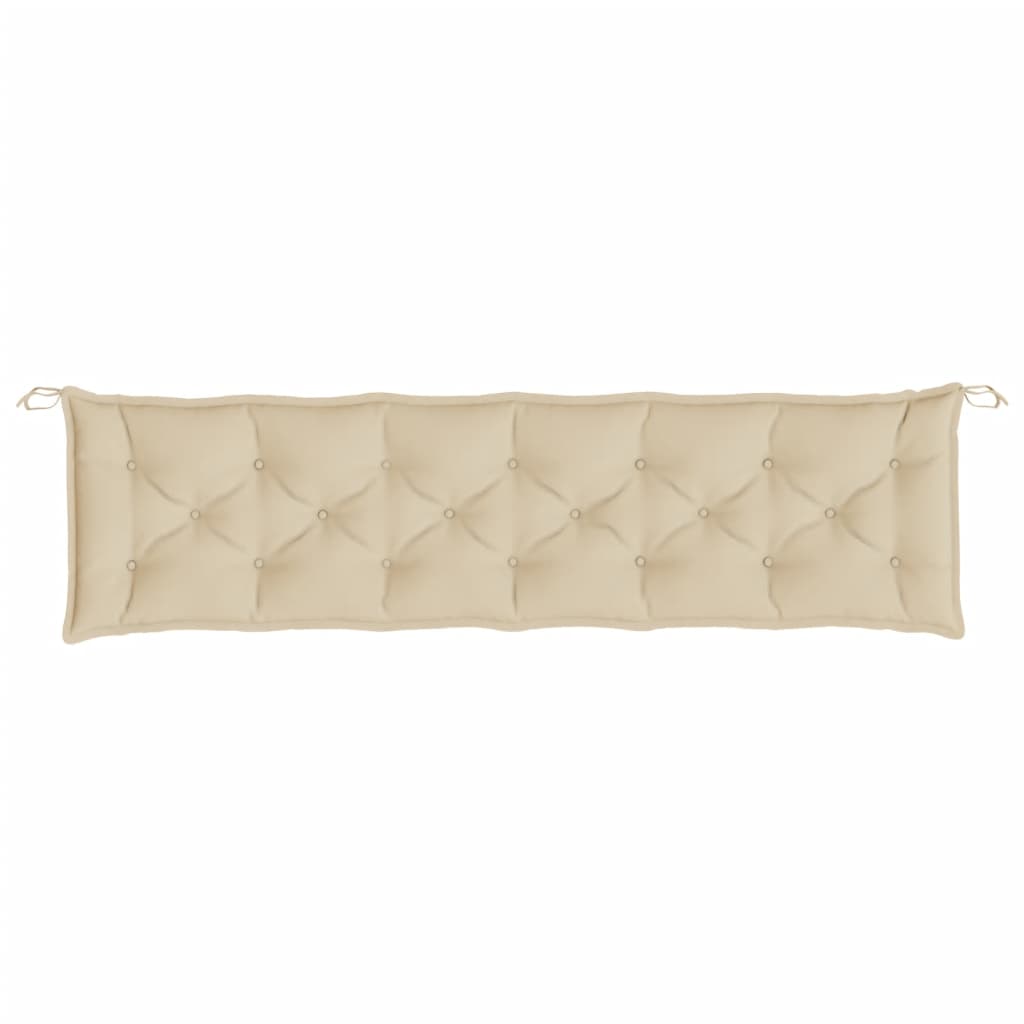 vidaXL Tuinbankkussen 200x50x7 cm oxford stof beige, foto 2