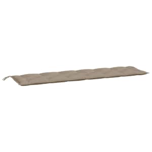 Poduška na zahradní lavici taupe 200x50x7 cm oxfordská látka - obrázek 2