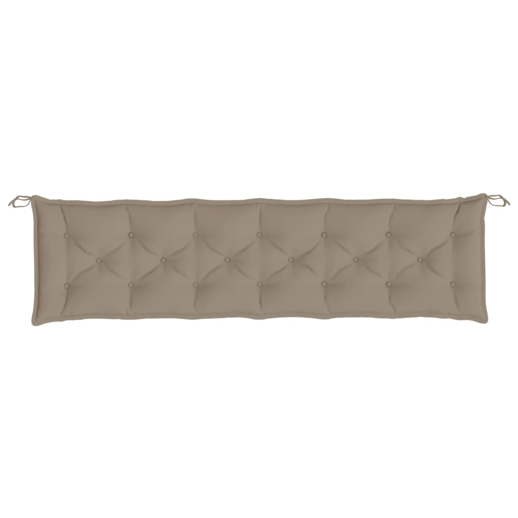 vidaXL Tuinbankkussen 200x50x7 cm oxford stof taupe, foto 2