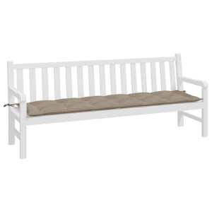 Poduška na zahradní lavici taupe 200x50x7 cm oxfordská látka - obrázek 3