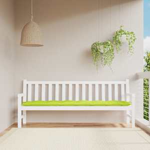 Blazina za vrtno klop svetlo zelena 200x50x7 cm oxford tkanina