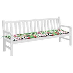 Poduška na zahradní lavici vícebarevná 200 x 50 x 7 cm textil - obrázek 3