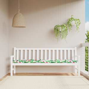 Blazina za vrtno klop večbarvna 200x50x7 cm blago