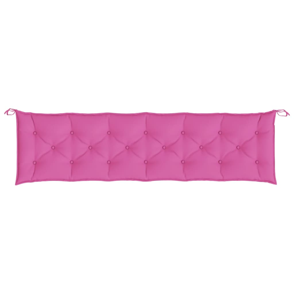 vidaXL Tuinbankkussen 200x50x7 cm stof roze, foto 2