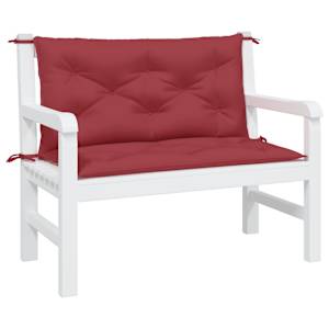 Podušky na zahradní lavici 2 ks vínové 100x50x7 cm látka oxford - obrázek 3