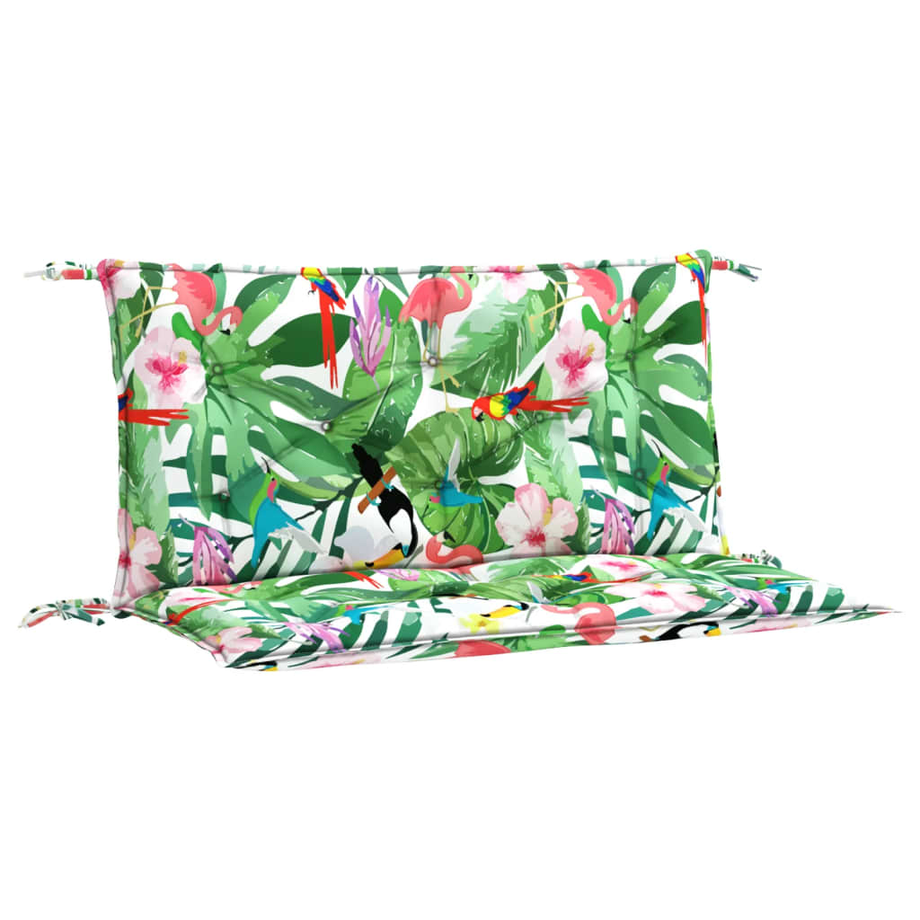Image of vidaXL Garden Bench Cushions 2pcs Multicolour 100x50x7cm Fabric