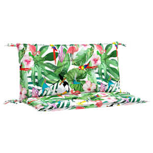 Podušky na zahradní lavici 2 ks vícebarevné 100x50x7 cm textil - obrázek 2