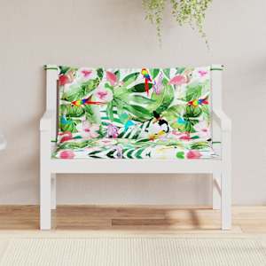 Podušky na zahradní lavici 2 ks vícebarevné 100x50x7 cm textil - obrázek 3