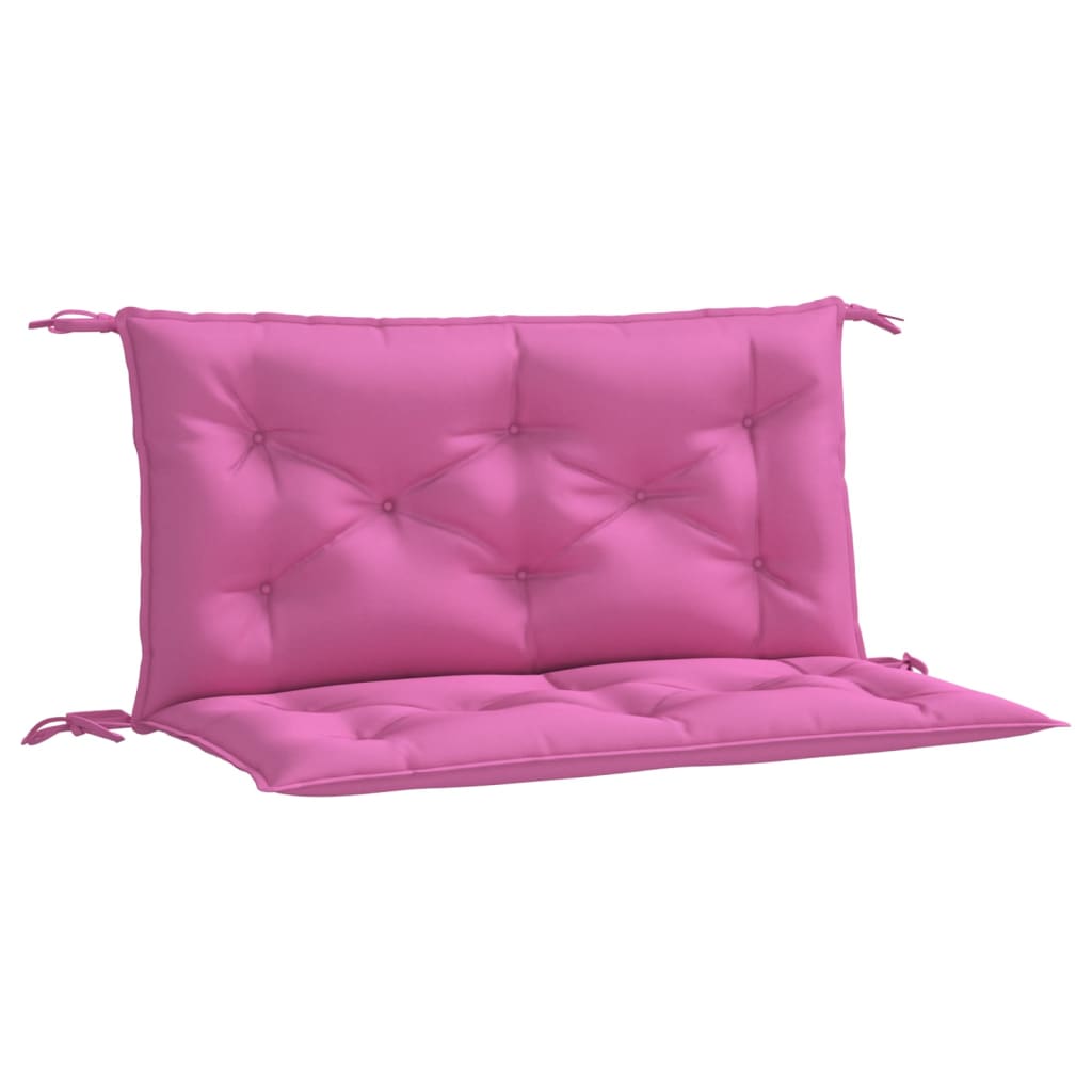 Image of vidaXL Garden Bench Cushions 2pcs Pink 100x50x7cm Fabric