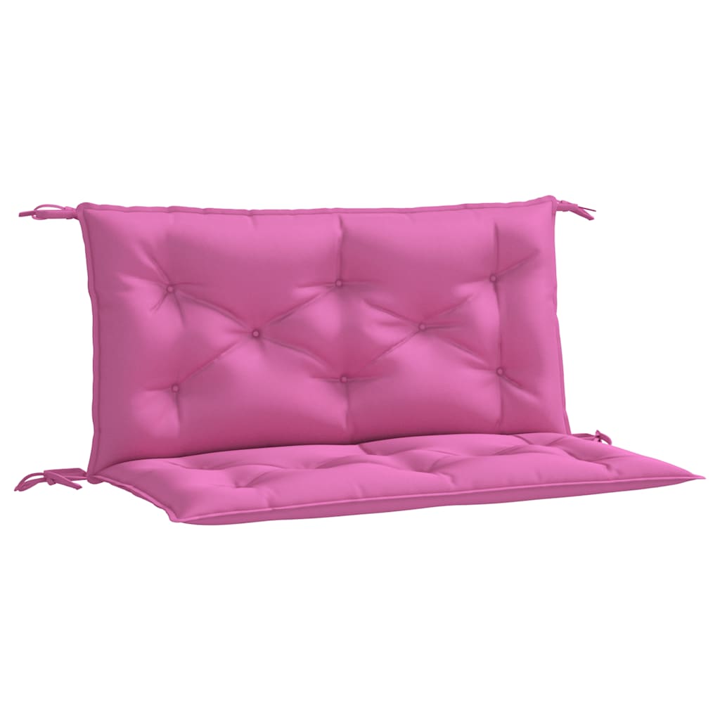vidaXL Podušky na zahradní lavici 2 ks růžové 100 x 50 x 7 cm textil