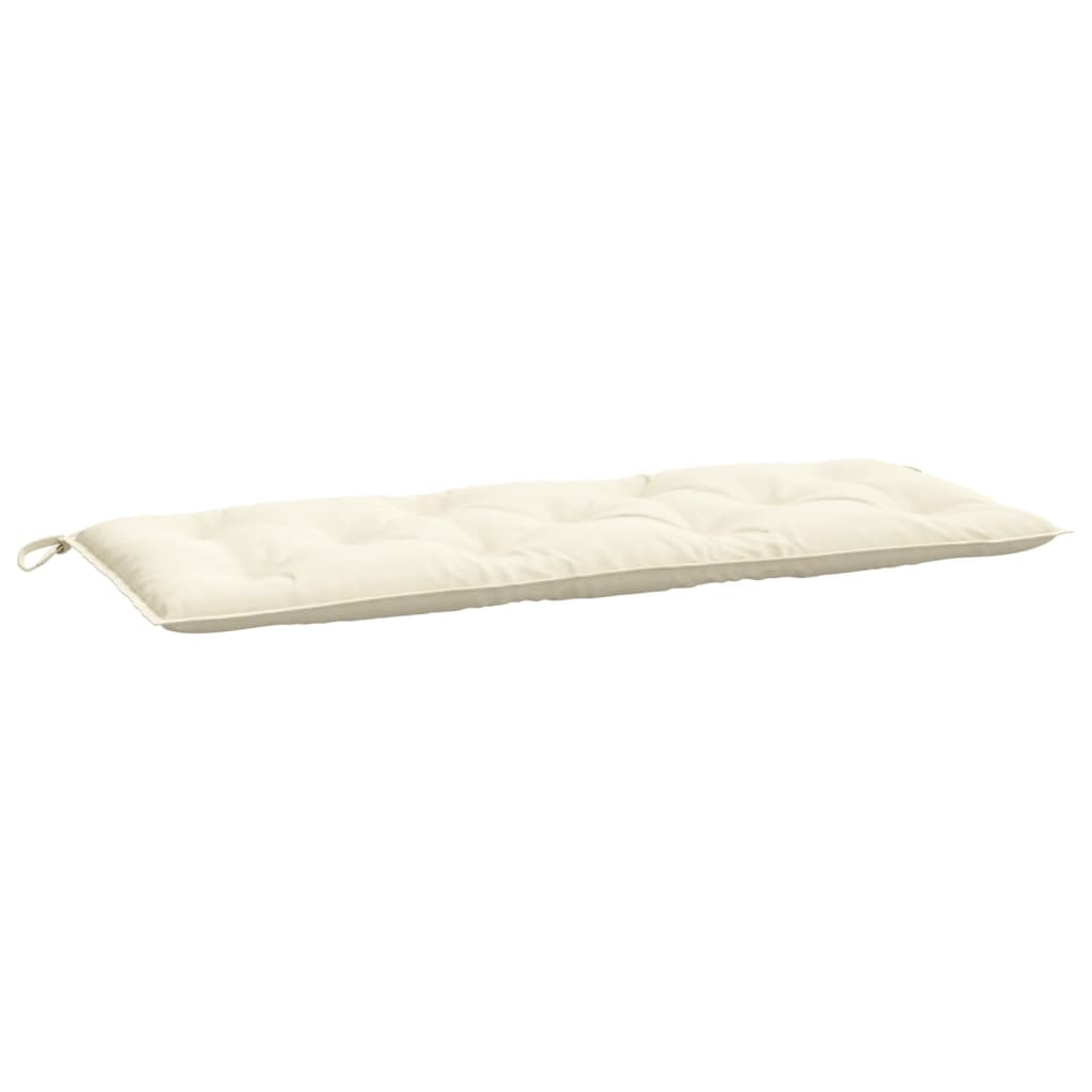 vidaXL Tuinbankkussens 2 st 120x50x7 cm oxford stof crèmewit, foto 2
