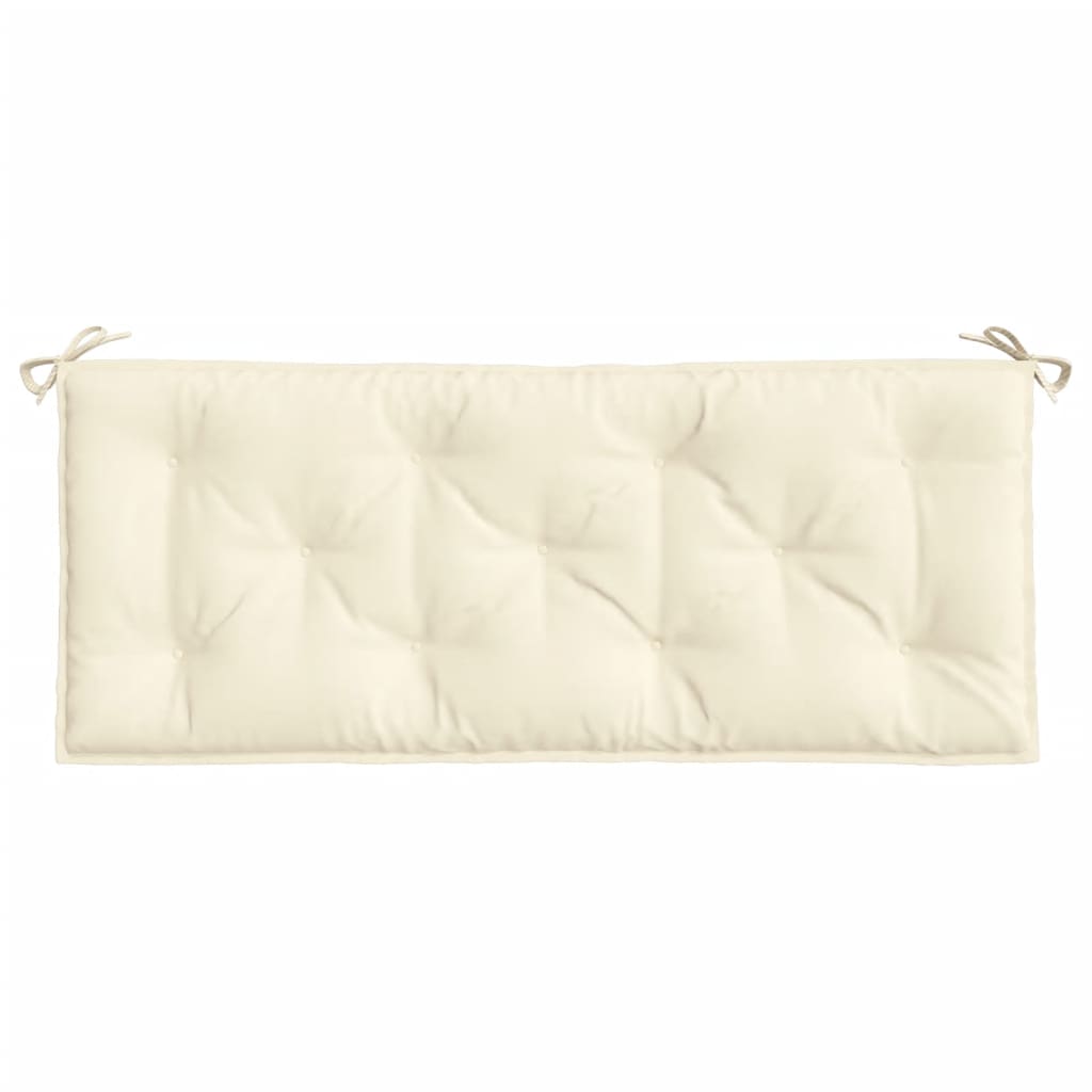vidaXL Tuinbankkussens 2 st 120x50x7 cm oxford stof crèmewit, foto 4