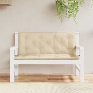 Podušky na zahradní lavici 2 ks béžové 120x50x7 cm látka oxford - obrázek 1