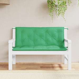 Podušky na zahradní lavici 2 ks zelené 120x50x7 cm látka oxford - obrázek 1