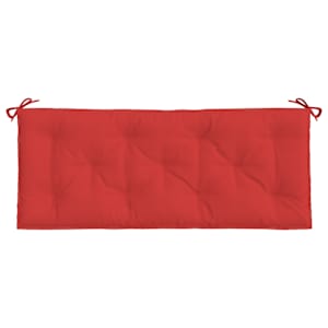 Podušky na zahradní lavici 2 ks červené 120x50x3cm látka oxford - obrázek 5