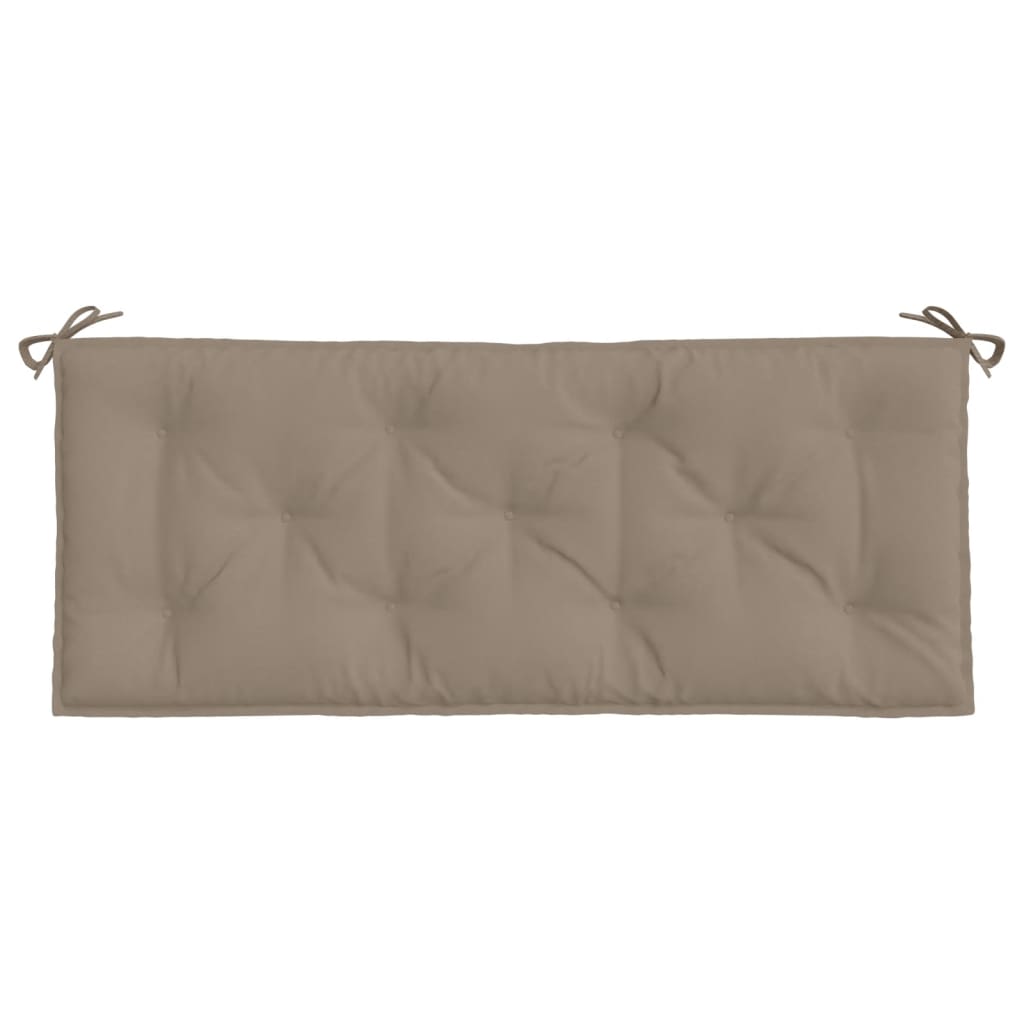 vidaXL Tuinbankkussens 2 st 120x50x7 cm oxford stof taupe, foto 4