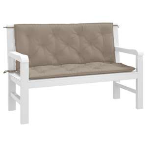 Podušky na zahradní lavici 2ks taupe 120x50x3cm oxfordská látka - obrázek 3