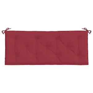 Podušky na zahradní lavici 2 ks vínové 120x50x7 cm látka oxford - obrázek 5