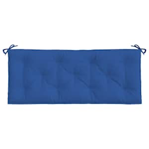 Podušky na zahradní lavici 2 ks modré 120x50x7cm látka oxford - obrázek 5