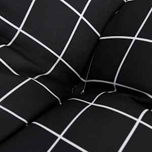 Podušky na lavici 2 ks černé kárované 120 x 50 x 7 cm textil - obrázek 7