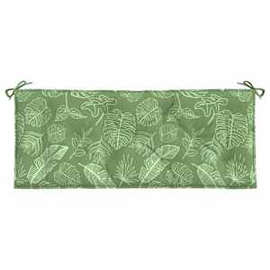 Podušky na zahradní lavici 2 ks vzor listů 120x50x7 cm textil - obrázek 6