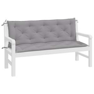 Podušky na zahradní lavici 2 ks šedé 150x50x7 cm látka oxford - obrázek 4