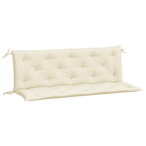 vidaXL aiapingi istmepadjad 2tk, kreemvalge, 150x50x7cm, oxford-kangas