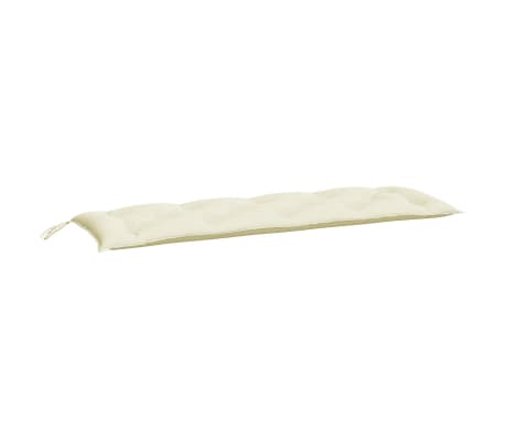 vidaXL Garden Bench Cushions 2 pcs Cream White 150x50x7 cm Oxford Fabric