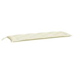 vidaXL Garden Bench Cushions 2 pcs Cream White 150x50x7 cm Oxford Fabric