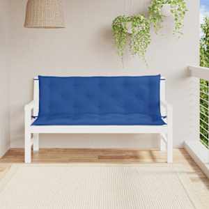 Podušky na zahradní lavici 2 ks modré 150x50x7cm látka oxford - obrázek 1
