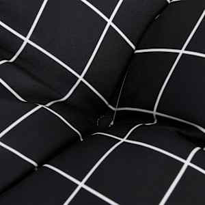 Podušky na lavici 2 ks černé kárované 150 x 50 x 7 cm textil - obrázek 7