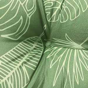 Podušky na zahradní lavici 2 ks vzor listů 150x50x7 cm textil - obrázek 7