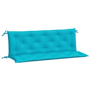 Podušky na zahradní lavici 2 ks tyrkysové 150x50x7 cm textil - obrázek 2