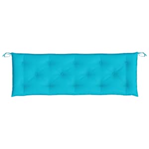 Podušky na zahradní lavici 2 ks tyrkysové 150x50x7 cm textil - obrázek 6
