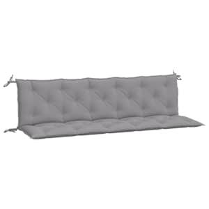 Podušky na zahradní lavici 2 ks šedé 180x50x7 cm látka oxford - obrázek 2