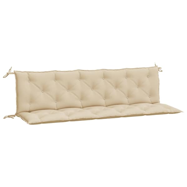 vidaXL aiapingi istmepadjad 2 tk, beež, 180x50x7 cm, oxford-kangas
