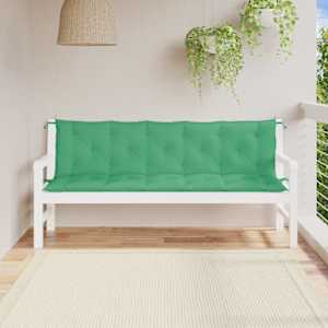 Podušky na zahradní lavici 2 ks zelené 180x50x7 cm látka oxford - obrázek 1