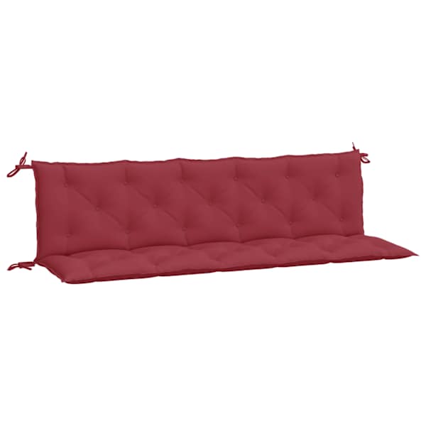 vidaXL aiapingi istmepadjad 2 tk, veinipunane, 180x50x7 cm