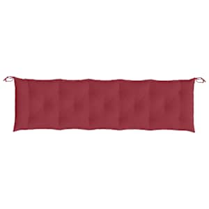 Podušky na zahradní lavici 2 ks vínové 180x50x7 cm látka oxford - obrázek 6
