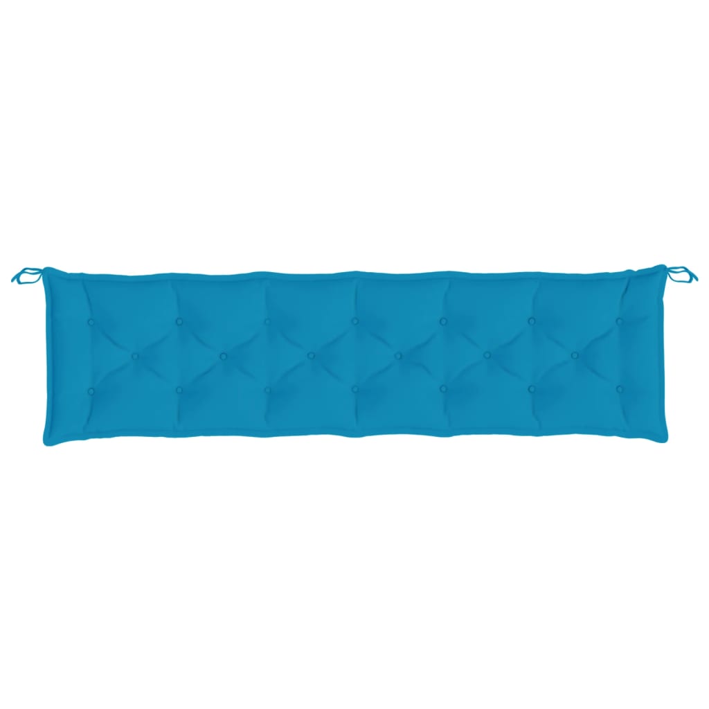 vidaXL Tuinbankkussens 2 st 200x50x7 cm oxford stof lichtblauw blauw, foto 4
