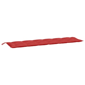 Podušky na zahradní lavici 2 ks červené 200x50x3cm látka oxford - obrázek 4