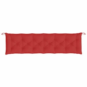 Podušky na zahradní lavici 2 ks červené 200x50x3cm látka oxford - obrázek 5