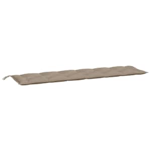 Podušky na zahradní lavici 2ks taupe 200x50x3cm oxfordská látka - obrázek 4