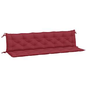 Podušky na zahradní lavici 2 ks vínové 200x50x7 cm látka oxford - obrázek 2