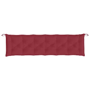 Podušky na zahradní lavici 2 ks vínové 200x50x7 cm látka oxford - obrázek 5