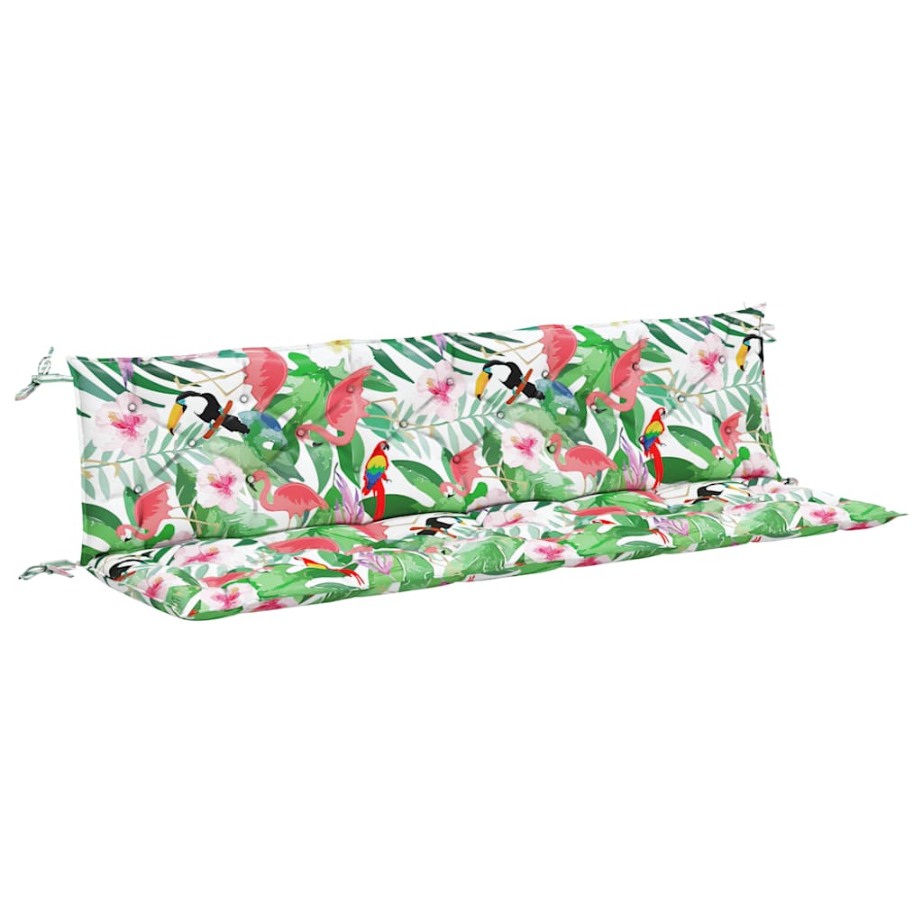 vidaXL Podušky na zahradní lavici 2 ks vícebarevné 200x50x7 cm textil