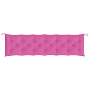 Podušky na zahradní lavici 2 ks růžové 200 x 50 x 7 cm textil - obrázek 6