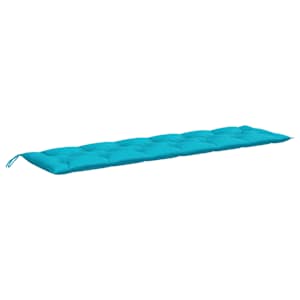 Podušky na zahradní lavici 2 ks tyrkysové 200x50x7 cm textil - obrázek 5