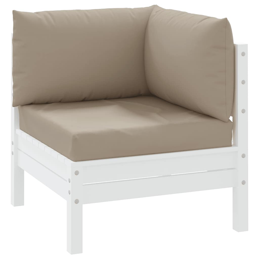vidaXL Palletkussens 3 st oxford stof taupe afbeelding